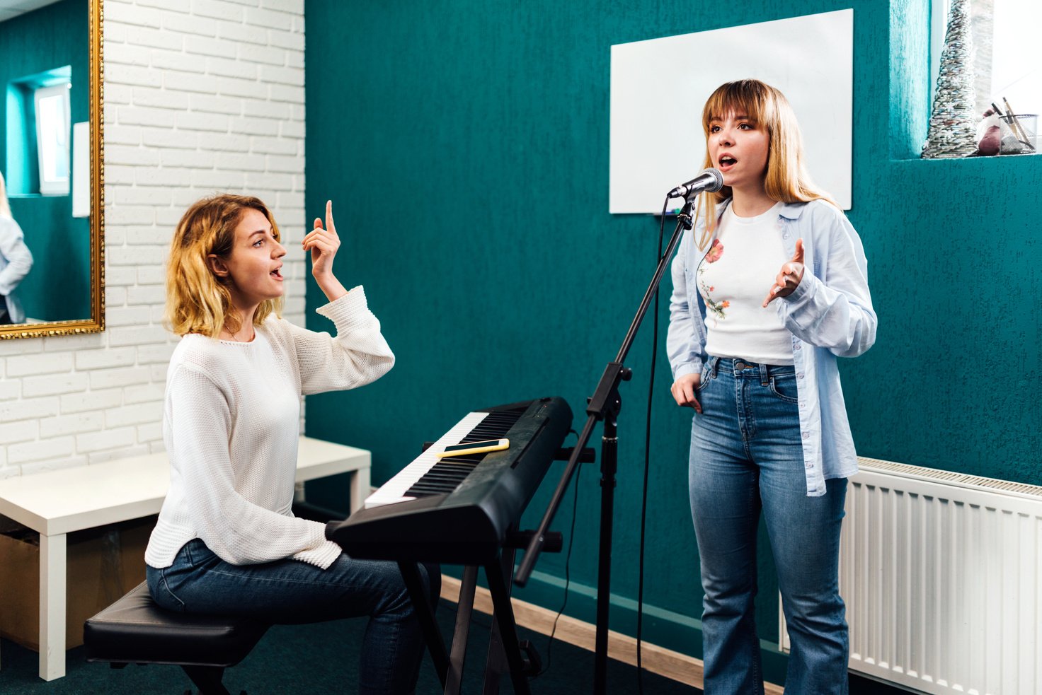 Vocal Lesson at Music Academy